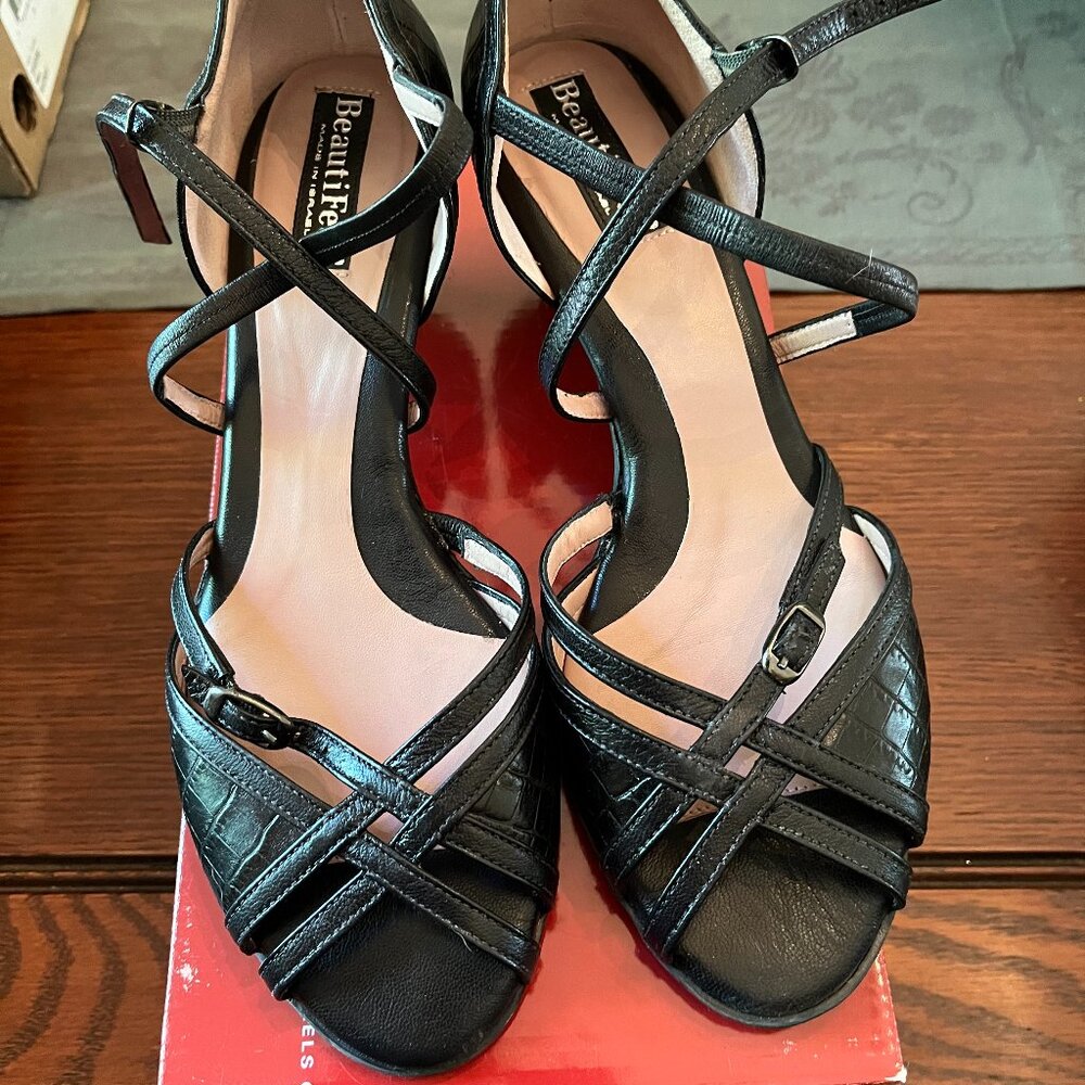 BeautiFeel Elana Black Leather Dress Shoes